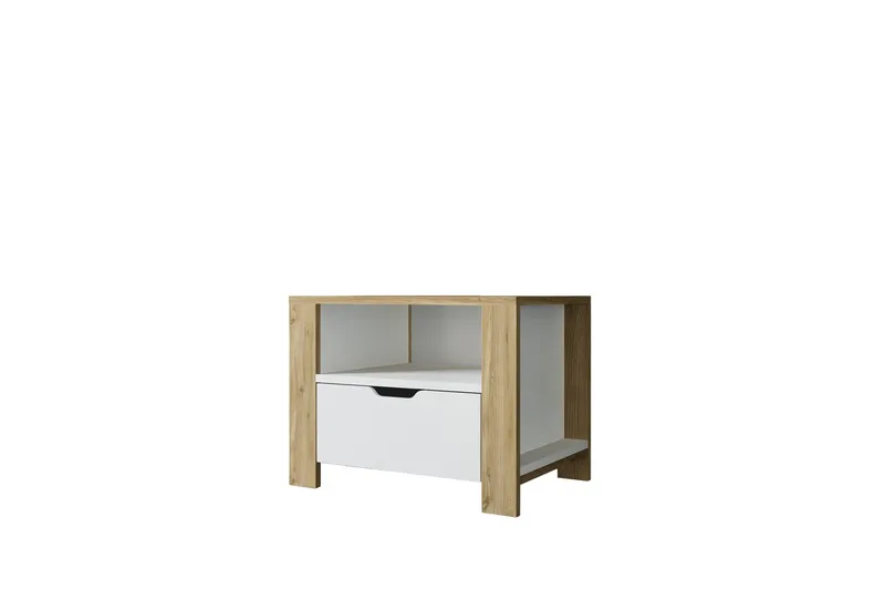 Nordhs Natbord 60 cm, Lysbrun/Hvid