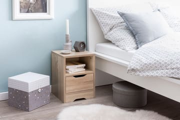 Norira Natbord 31 cm - lys eg - Møbler - Borde - Aflastningsbord - Sengebord