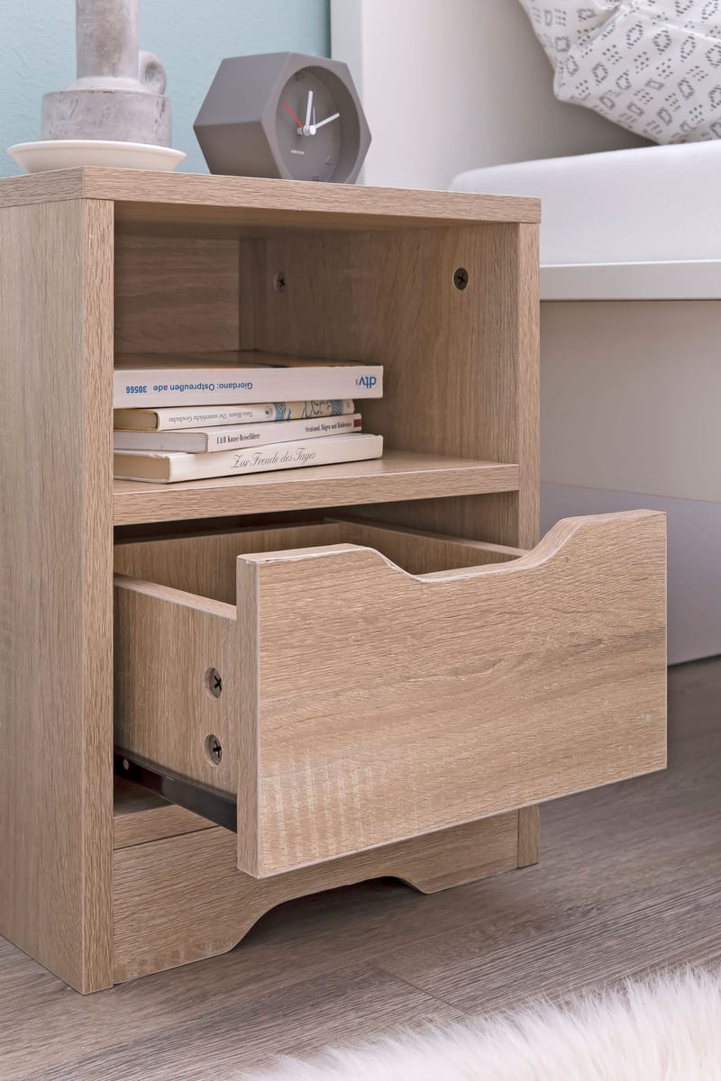 Norira Natbord 31 cm - lys eg - Møbler - Borde - Aflastningsbord - Sengebord