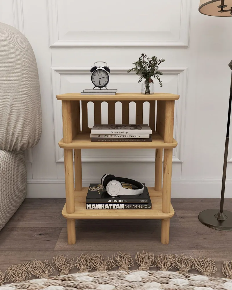 Numira Sidebord 48 cm - Eg - Møbler - Borde - Aflastningsbord - Lampebord