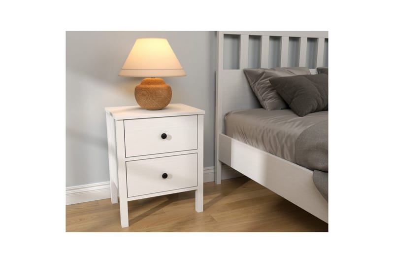 Odelis Natbord 50 cm - Natur/Hvid - Møbler - Borde - Aflastningsbord - Sengebord