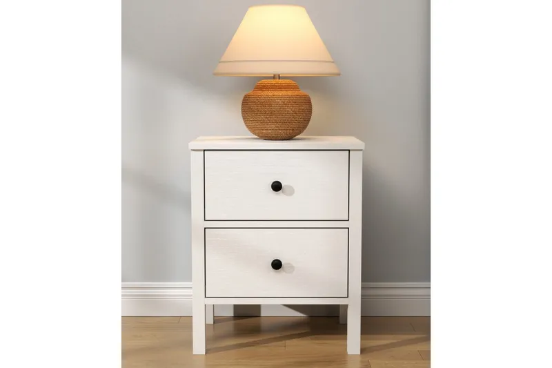 Odelis Natbord 50 cm - Natur/Hvid - Møbler - Borde - Aflastningsbord - Sengebord