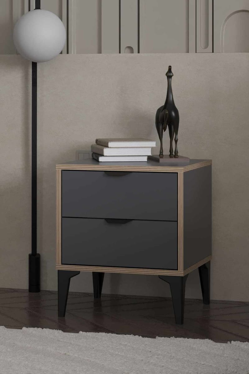 Olyros natbord 45 cm - Antracit - Møbler - Borde - Aflastningsbord - Sengebord