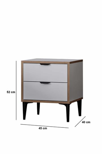 Olyros natbord 45 cm - Hvid - Møbler - Borde - Aflastningsbord - Sengebord