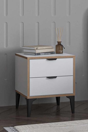 Olyros natbord 45 cm - Hvid - Møbler - Borde - Aflastningsbord - Sengebord
