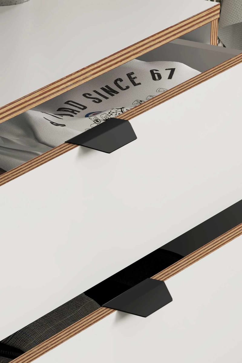 Olyros natbord 45 cm - Hvid - Møbler - Borde - Aflastningsbord - Sengebord