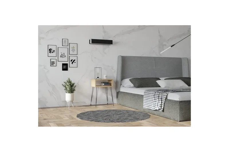 Omren Natbord 45 cm - Eg/Sort - Møbler - Borde - Aflastningsbord - Sengebord