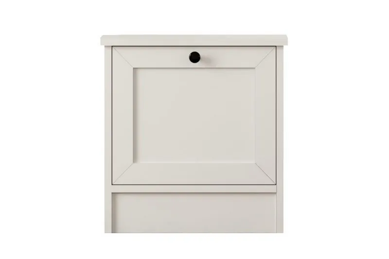 Ovril Natbord 45 cm, Mat Hvid