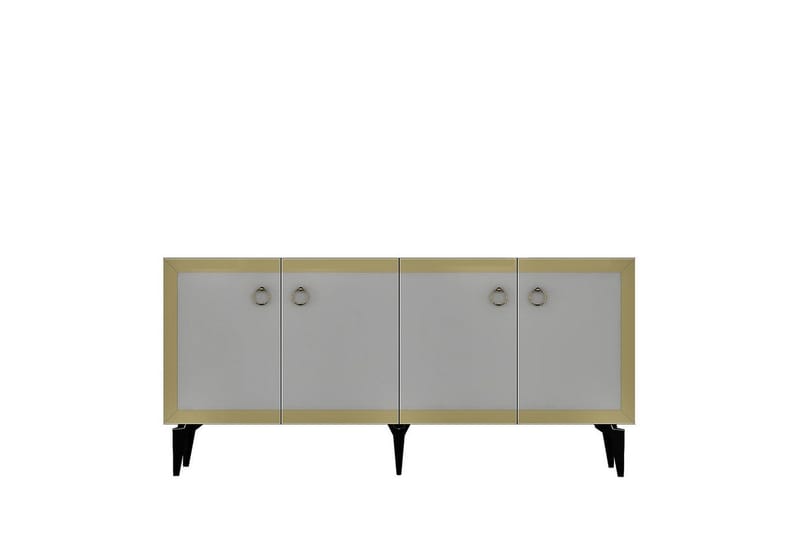 Petrolla Konsolbord 150 cm - Guld/Sort/Hvid - Møbler - Borde - Aflastningsbord - Entrébord