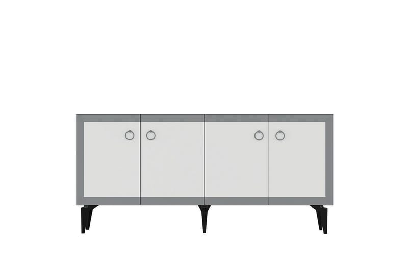 Petrolla Konsolbord 150 cm - Sort/Hvid/Sølv - Møbler - Borde - Aflastningsbord - Entrébord