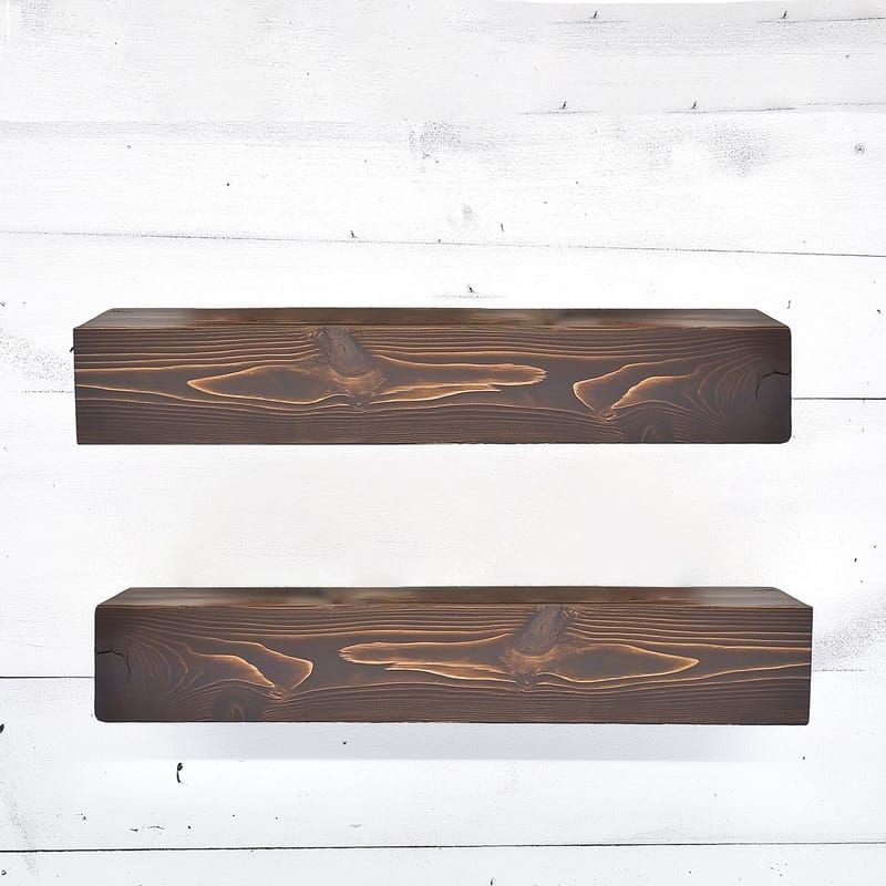 Decorative Wooden Wall Shelf Hanah Home - Møbler - Borde - Aflastningsbord - Piedestal & søjlebord