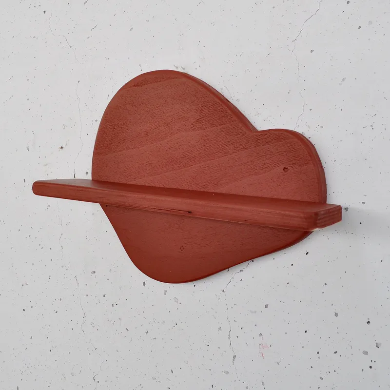Decorative Wooden Wall Shelf Hanah Home - Møbler - Borde - Aflastningsbord - Piedestal & søjlebord