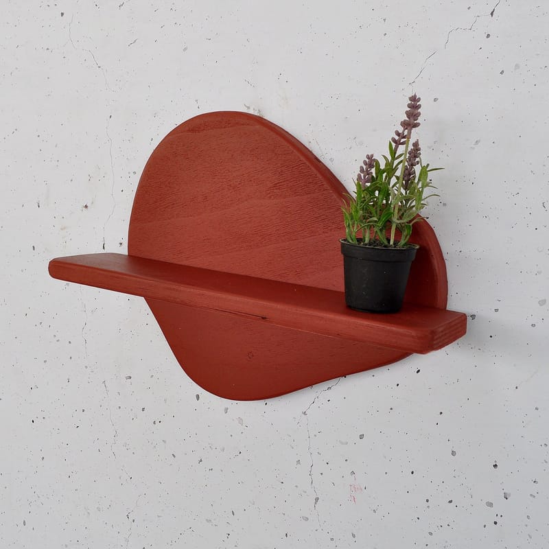Decorative Wooden Wall Shelf Hanah Home - Møbler - Borde - Aflastningsbord - Piedestal & søjlebord