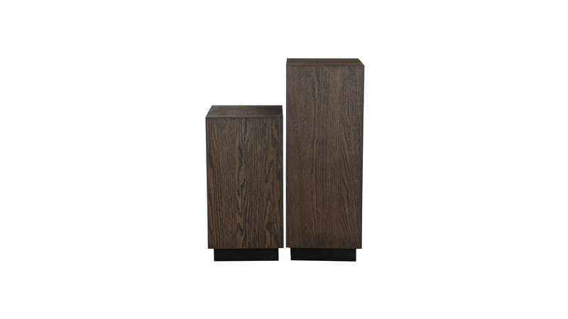Piedestal Vargen 60 cm - Brunlakeret eg - Møbler - Borde - Aflastningsbord - Konsolbord & sidebord