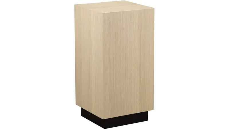 Piedestal Vargen 60 cm, Hvidpigmenteret eg
