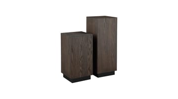 Piedestal Vargen 80 cm - Brunlakeret eg - Møbler - Borde - Aflastningsbord - Konsolbord & sidebord