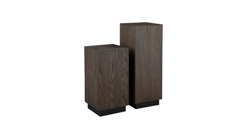 Piedestal Vargen 80 cm - Brunlakeret eg - Møbler - Borde - Aflastningsbord - Konsolbord & sidebord