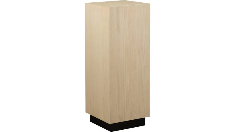 Piedestal Vargen 80 cm, Hvidpigmenteret eg
