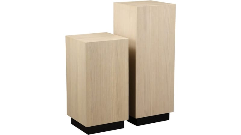 Piedestal Vargen 80 cm - Hvidpigmenteret eg - Møbler - Borde - Aflastningsbord - Konsolbord & sidebord