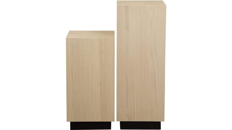 Piedestal Vargen 80 cm - Hvidpigmenteret eg - Møbler - Borde - Aflastningsbord - Konsolbord & sidebord