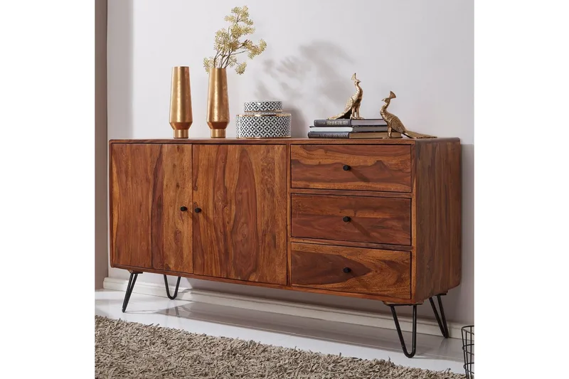 Piedestal Wohnling Brun, Svart - Opbevaring - Opbevaringsmøbler - Skænke & sideboards