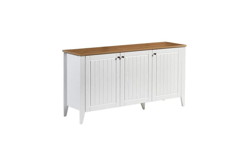 Ranko konsolbord 150 cm - Mellemfarvet træ/Hvid - Møbler - Borde - Aflastningsbord - Entrébord