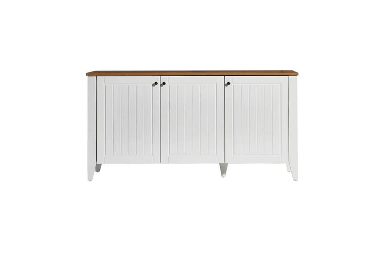 Ranko konsolbord 150 cm - Mellemfarvet træ/Hvid - Møbler - Borde - Aflastningsbord - Entrébord