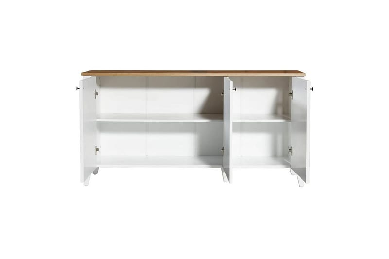 Ranko konsolbord 150 cm - Mellemfarvet træ/Hvid - Møbler - Borde - Aflastningsbord - Entrébord