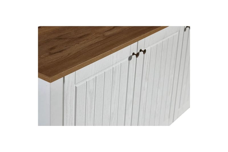 Ranko konsolbord 150 cm - Mellemfarvet træ/Hvid - Møbler - Borde - Aflastningsbord - Entrébord