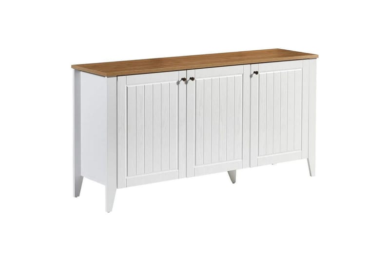 Ranko konsolbord 150 cm - Mellemfarvet træ/Hvid - Møbler - Borde - Aflastningsbord - Entrébord