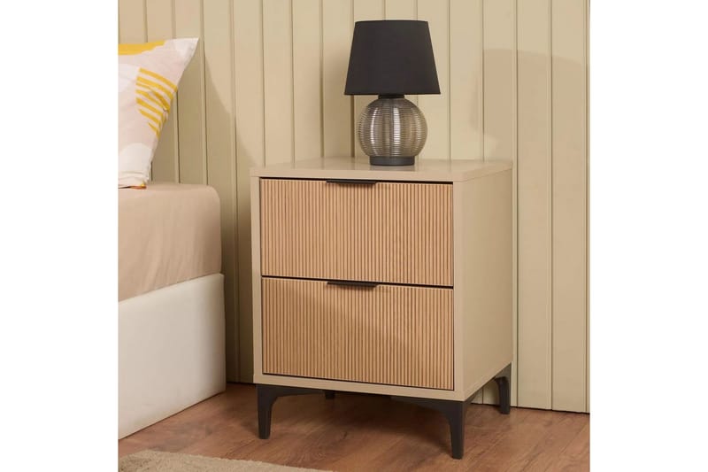 Ranko Sengeskab 45 cm - Natur/Sand - Møbler - Borde - Aflastningsbord - Sengebord