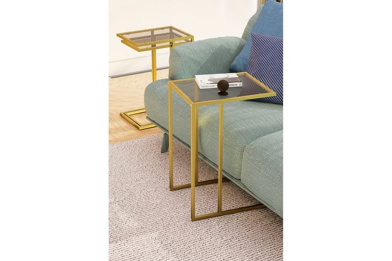 Ransdorp Sæt borde 42 cm - Guld - Møbler - Borde - Aflastningsbord - Indskudsborde