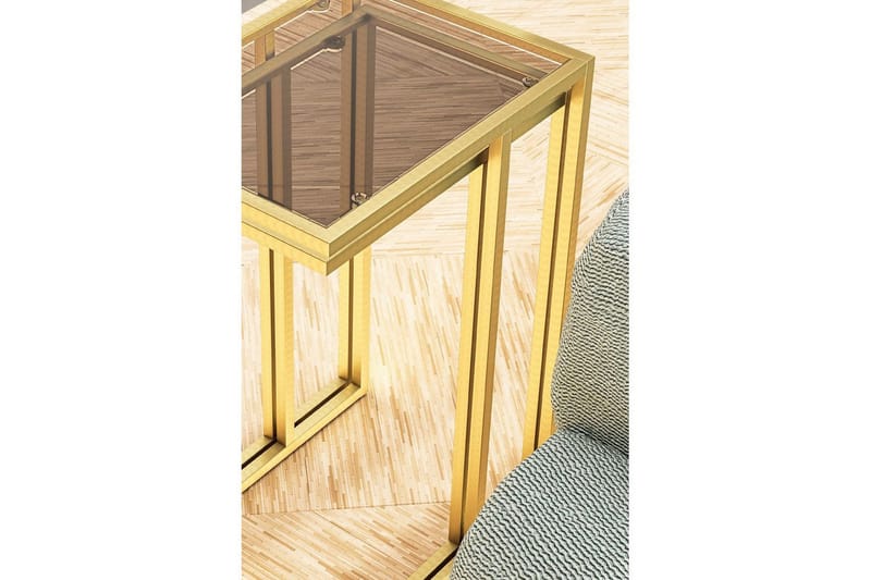 Ransdorp Sæt borde 42 cm - Guld - Møbler - Borde - Aflastningsbord - Indskudsborde