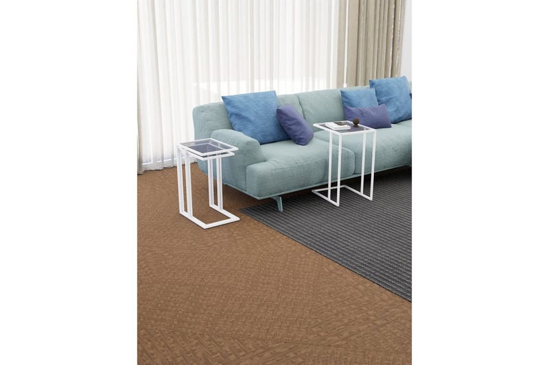 Ransdorp Sæt borde 42 cm - Hvid - Møbler - Borde - Aflastningsbord - Indskudsborde