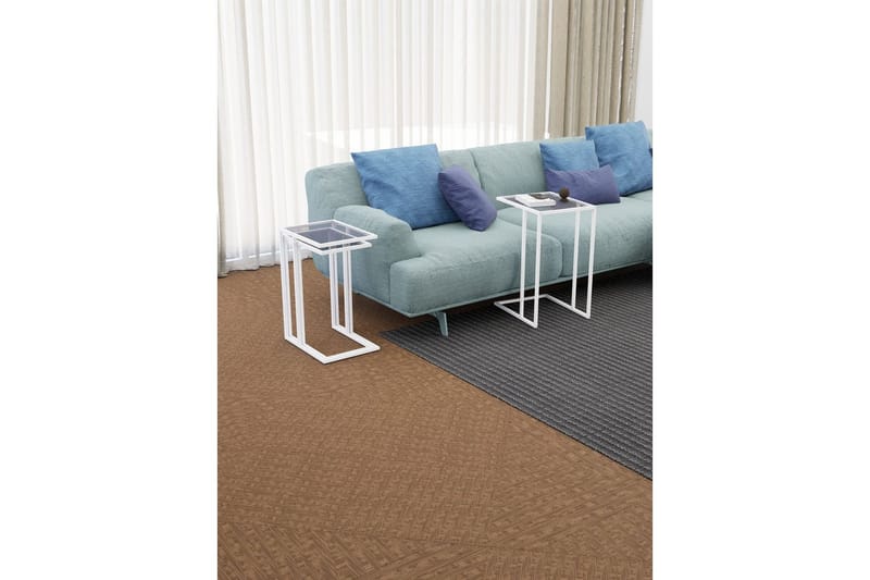 Ransdorp Sæt borde 42 cm - Hvid - Møbler - Borde - Aflastningsbord - Indskudsborde