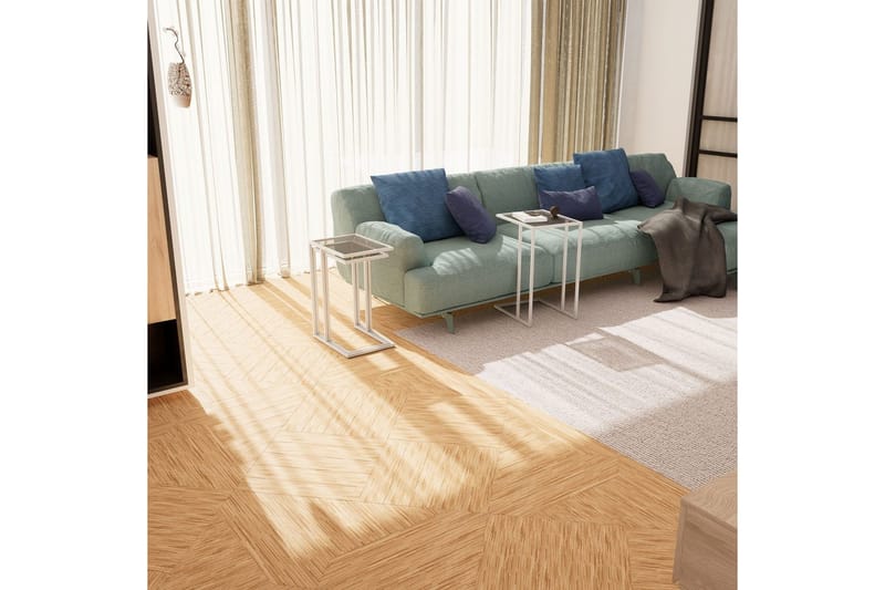 Ransdorp Sæt borde 42 cm - Hvid - Møbler - Borde - Aflastningsbord - Indskudsborde