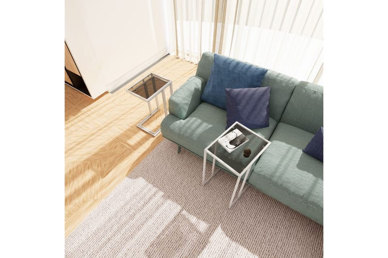 Ransdorp Sæt borde 42 cm - Hvid - Møbler - Borde - Aflastningsbord - Indskudsborde