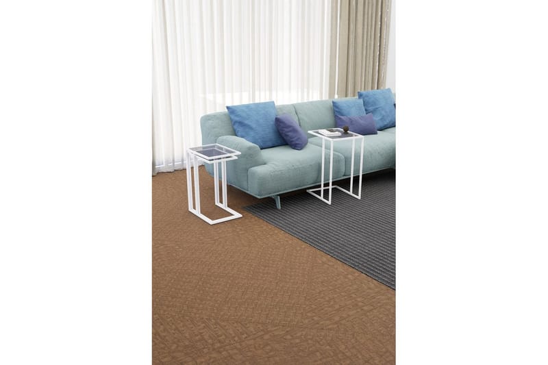 Ransdorp Sæt borde 42 cm - Hvid - Møbler - Borde - Aflastningsbord - Indskudsborde