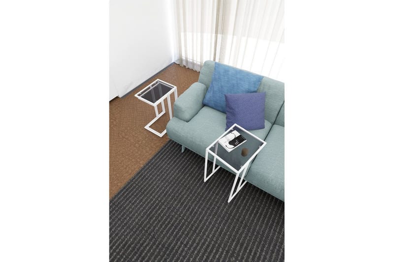 Ransdorp Sæt borde 42 cm - Hvid - Møbler - Borde - Aflastningsbord - Indskudsborde