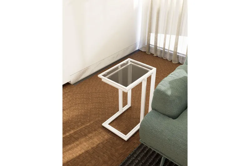 Ransdorp Sæt borde 42 cm - Hvid - Møbler - Borde - Aflastningsbord - Indskudsborde