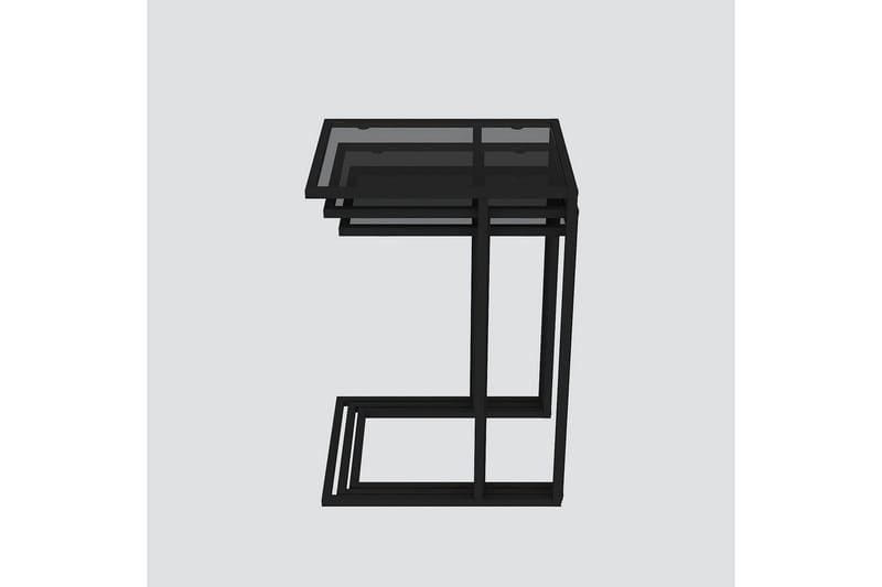 Ransdorp Sæt borde 42 cm - Sort - Møbler - Borde - Aflastningsbord - Indskudsborde