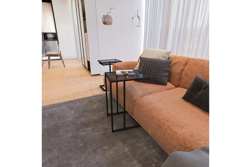 Ransdorp Sæt borde 42 cm - Sort - Møbler - Borde - Aflastningsbord - Indskudsborde