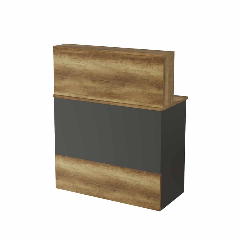 Receptionbord Skye Decor Bren (90 x 110 x 44,5 cm) Baroq antracit - Baroq og antracit - Møbler - Borde - Aflastningsbord - Entrébord