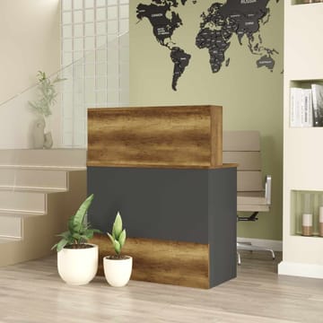 Receptionbord Skye Decor Bren (90 x 110 x 44,5 cm) Baroq antracit - Baroq/Antracit - Møbler - Borde - Aflastningsbord - Entrébord