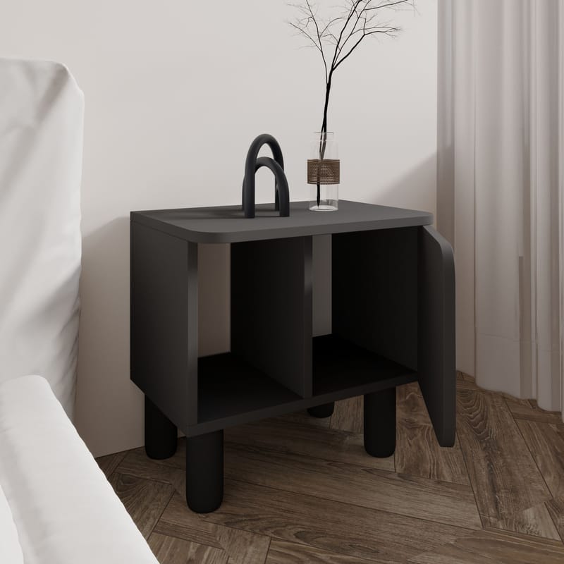 Relento Natbord 50x48,6x30 cm - Antracit - Møbler - Borde - Aflastningsbord - Sengebord