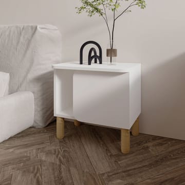 Relento Natbord 50x48,6x30 cm - Hvid - Møbler - Borde - Aflastningsbord - Sengebord