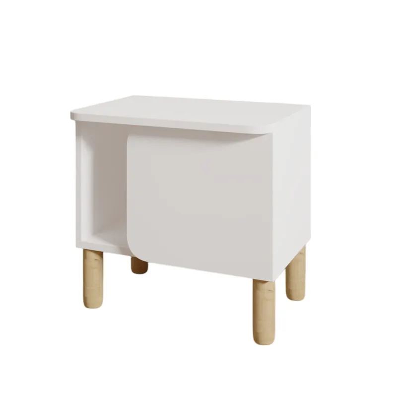 Relento Natbord 50x48,6x30 cm - Hvid - Møbler - Borde - Aflastningsbord - Sengebord