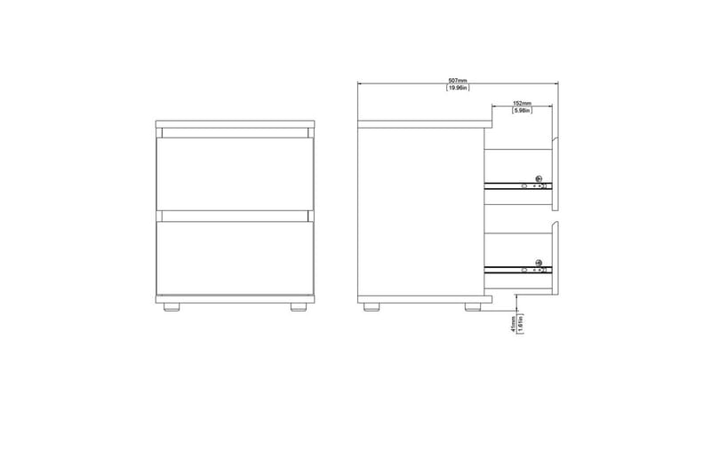 Rengo Natbord 40,2 cm - Natur - Møbler - Borde - Aflastningsbord - Sengebord