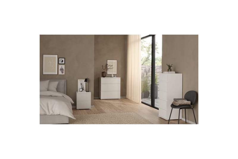 Rengo Natbord 40 cm - Hvid - Møbler - Borde - Aflastningsbord - Sengebord