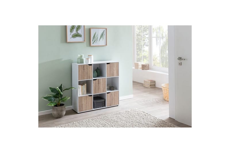 Reol Wohnling Massa Melaminbelagt Spånplade med Opbevaringsplads 5 Døre Moderne - Møbler - Borde - Aflastningsbord - Entrébord